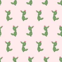 Cacti pattern on a pink background. Bright floral pattern for textiles, backgrounds, wallpapers. vector