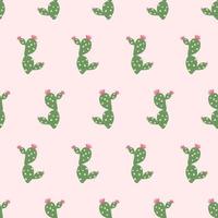 Cacti pattern on a pink background. Bright floral pattern for textiles, backgrounds, wallpapers. vector