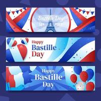 Celebrating Blue Confetti Bastille Day vector