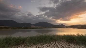 Timelapse scenic view of Mengkuang dam video