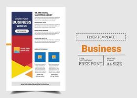 Corporate Business Flyer digital marketing poster pamphlet brochure cover design layout background vector illustration template in A4 size