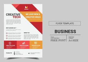 Company Profile flyer Business pamphlet brochure cover design layout vector illustration in A4 size