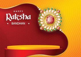 Raksha Bandhan 3d Podium round stage style for the Indian festival