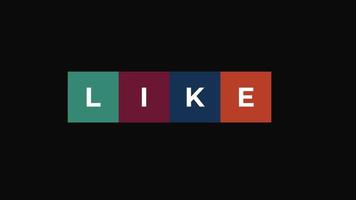 like channel blog Social media with colorful design video