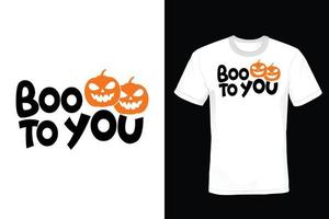 diseño de camisetas de halloween, vintage, tipografía vector