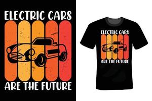 diseño de camiseta de coche, vintage, tipografía vector