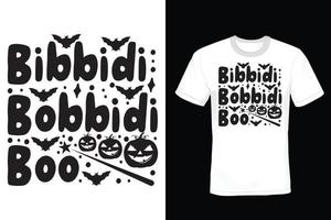 diseño de camiseta de halloween, vintage, tipografía vector