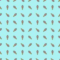 seamless ice cream pattern. vector doodle illustration with ice cream icon. pattern with ice cream
