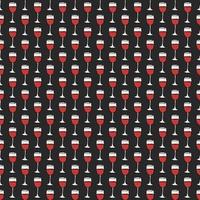 seamless wine pattern. vector doodle illustration with wine icon. pattern with wine