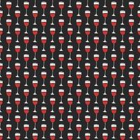 seamless wine pattern. vector doodle illustration with wine icon. pattern with wine