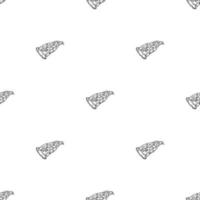 Seamless pizza pattern vector
