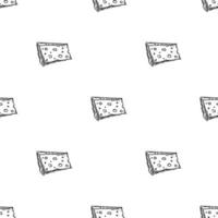 seamless cheese pattern vector