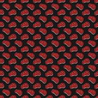 seamless steak pattern. vector doodle illustration with steak icon. pattern with meat