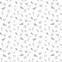 Seamless food pattern. Food background. Doodle vector illustration with food icon