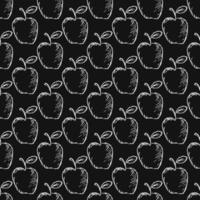 Seamless pattern with apples vector