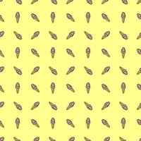 seamless ice cream pattern. vector doodle illustration with ice cream icon. pattern with ice cream