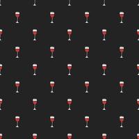 patrón de vino sin costuras. ilustración de fideos vectoriales con icono de vino. patrón con vino vector