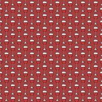 seamless wine pattern. vector doodle illustration with wine icon. pattern with wine