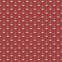 seamless wine pattern. vector doodle illustration with wine icon. pattern with wine