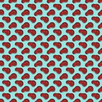 seamless steak pattern. vector doodle illustration with steak icon. pattern with meat