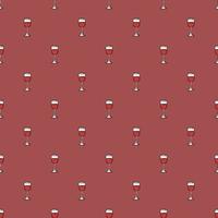 seamless wine pattern. vector doodle illustration with wine icon. pattern with wine