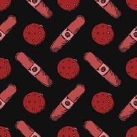 seamless meat pattern vector