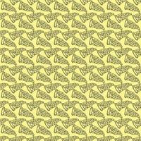 Seamless pizza pattern vector