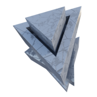 triangulär prisma abstrakt form 3d illustration png