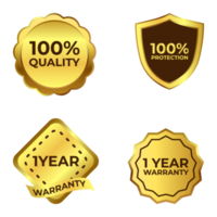 lussuosa collezione di badge con nastro di colore dorato, tonalità e nastro di colore scuro e dorato, collezione di badge speciali multiuso. png