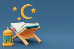 3d ramadan greetings,Islamic holiday, Raya Hari, Eid al Adha, 3d rendering. photo