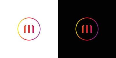 Modern and sophisticated letter M initials logo design vector
