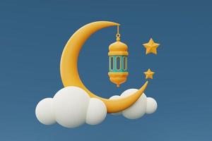 3d ramadan greetings,Islamic holiday, Raya Hari, Eid al Adha, 3d rendering. photo