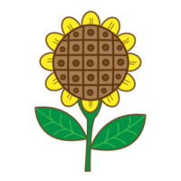 grafica del fiore del sole giallo png