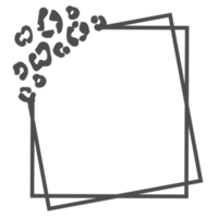 boîte de cadre avec des éléments décoratifs ornementaux png
