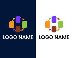 team work logo design template vector