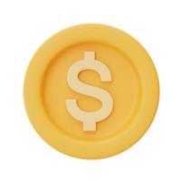 3d money coin,financial and Investment,3d rendering. photo