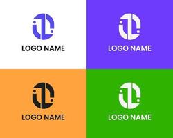 letter o and z with I logo design template vector