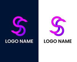 letter s modern logo design template vector