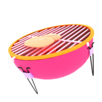 parrilla de ilustración 3d png