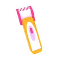 máquina de afeitar de ilustración 3d png