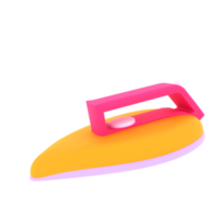 plancha de camisa eléctrica de ilustración 3d png