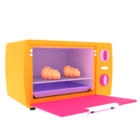 ilustración 3d horno o microondas png