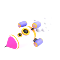 3d rocket target boost business isolated render illustration png