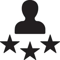 satisfaction rating vector icon. Rating icon. star satisfaction rating