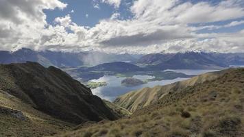 timelapse landschapsmening op roys peak. video