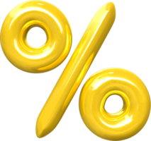 Golden 3d best render shape of Percent png