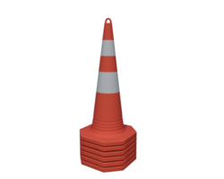 élément de conception abstraite rendu 3d du concept minimaliste de cône de signalisation png