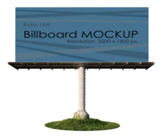 mockup afbeelding van 3D-rendering stand-alone billboard png