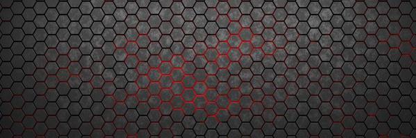 Futuristic and technological hexagonal background. 3d rendering photo