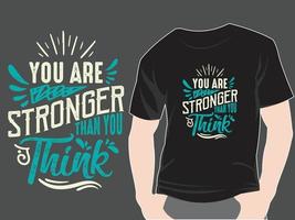 Motivational Typography Illustration T-shirt Design vector